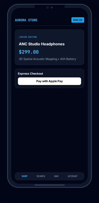 Aurora Commerce Mobile Screenshot