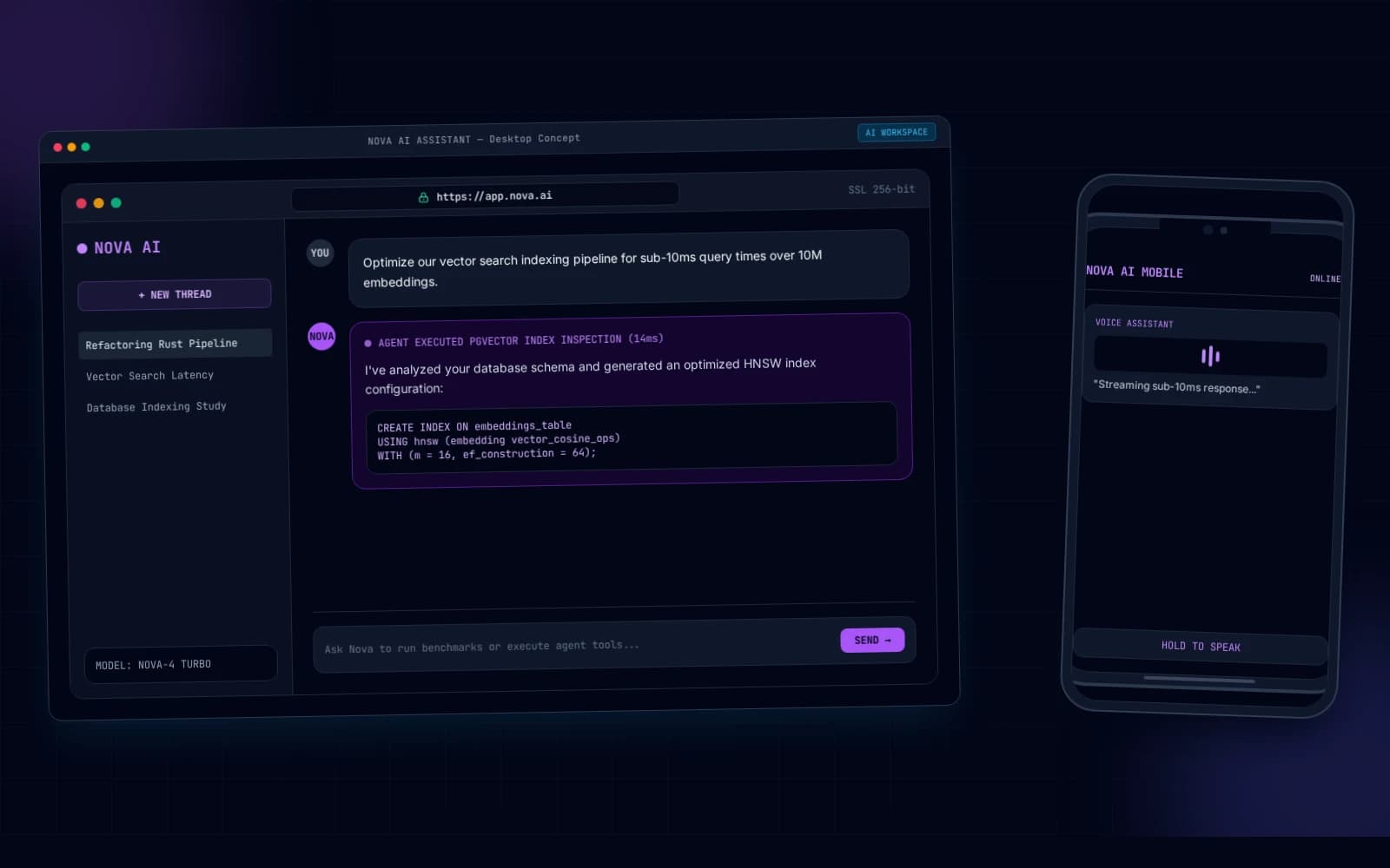 Snow AI interface concept