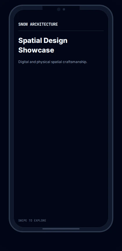 Studio Landing Mobile Screenshot