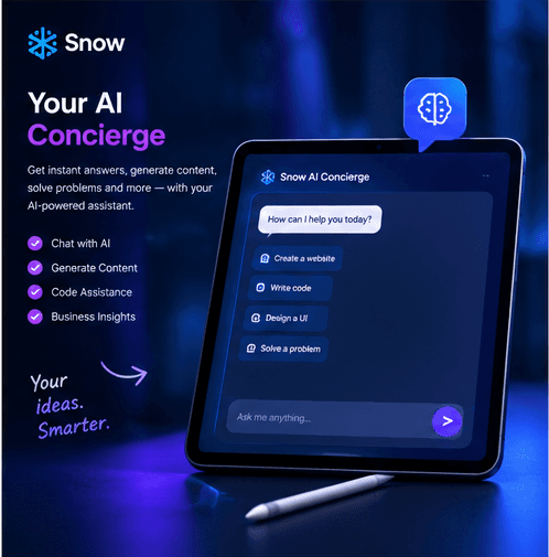 Snow Intelligent AI Concierge Visual Stage