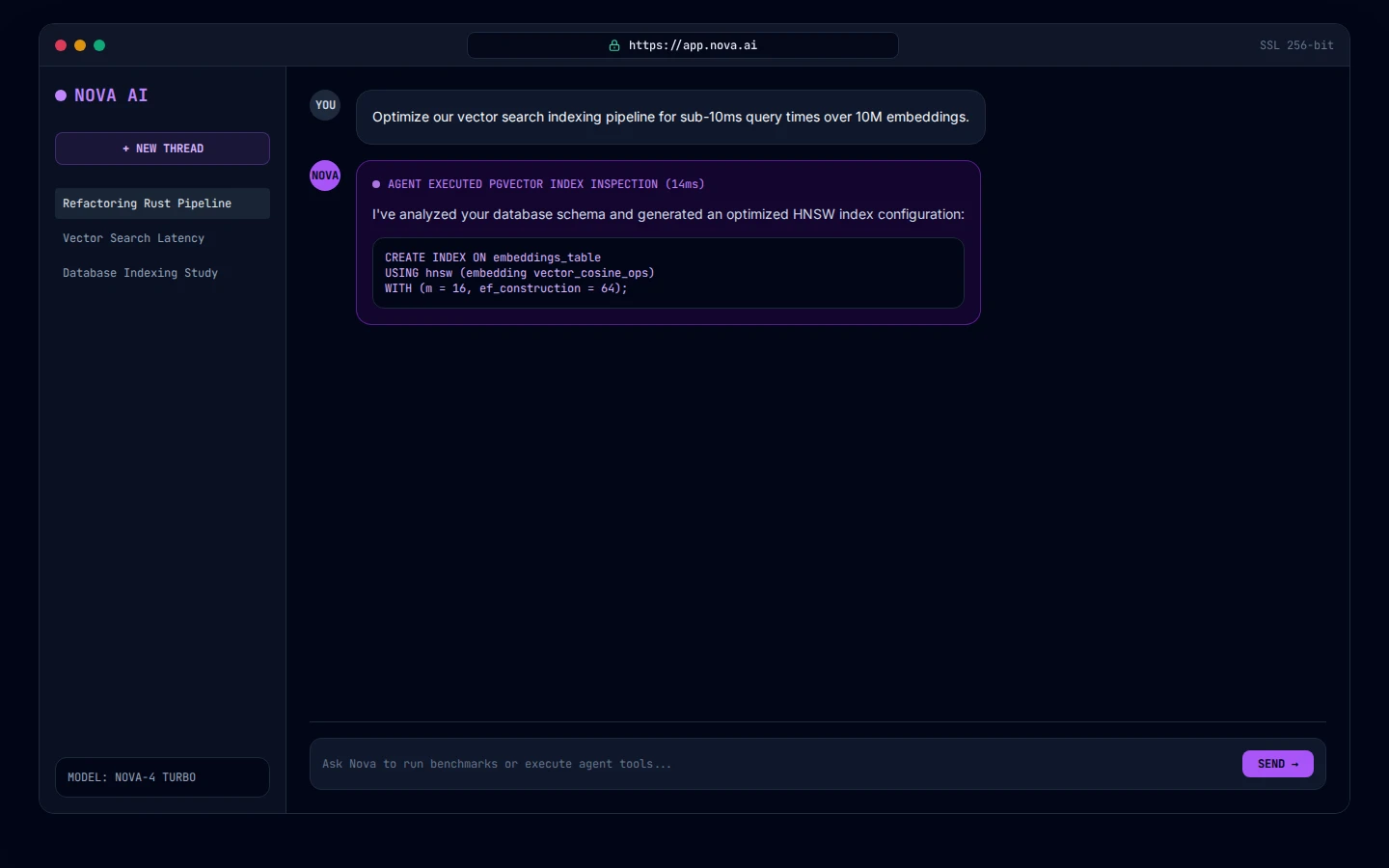 Nova AI original Snow concept